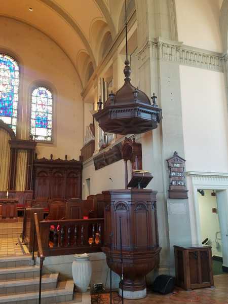 Incredible-Early-Antique-Pulpit-with-Soundboard