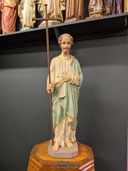 Saint-Jude-Statue-with-Staff