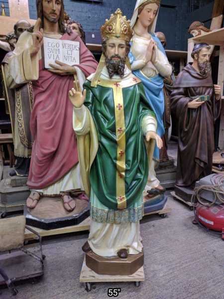 Saint-Patrick-Bishop-Church-Statue
